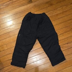 Kids Black Snow Pants